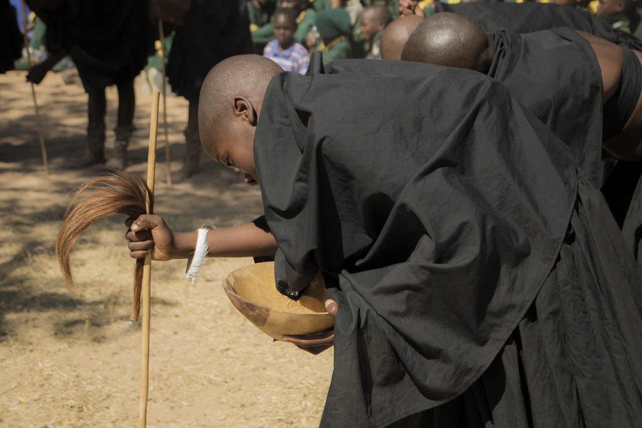 Foto danza y atuendo tradicional africano