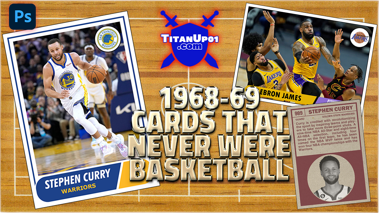 1968-69 Cards That Never Were Basketball Photoshop PSD Templates
