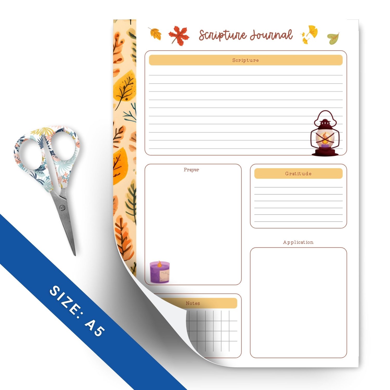 Fall Scripture Journal | Bible Study Journal | Christian Planner