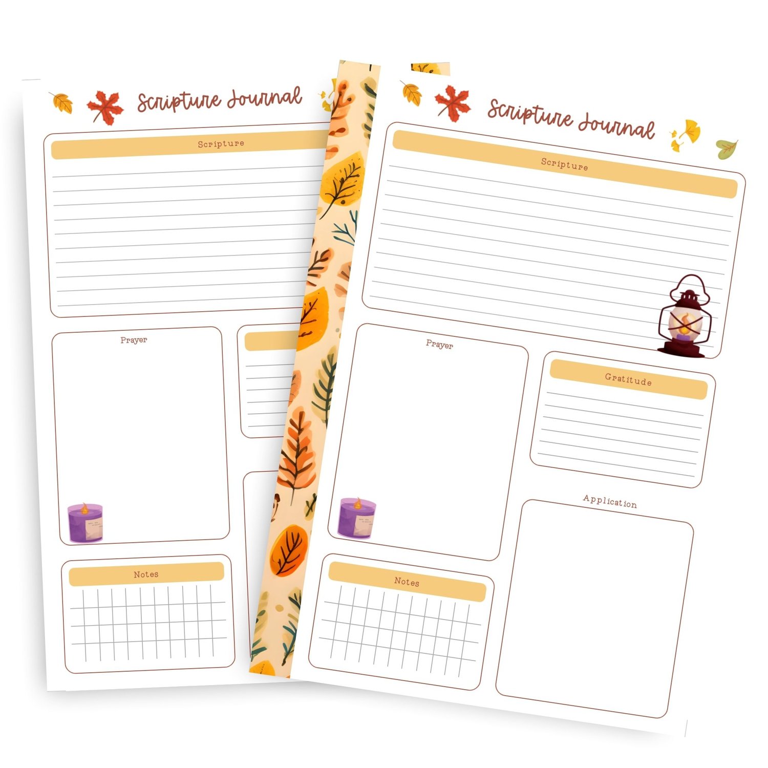 Fall Scripture Journal | Bible Study Journal | Christian Planner