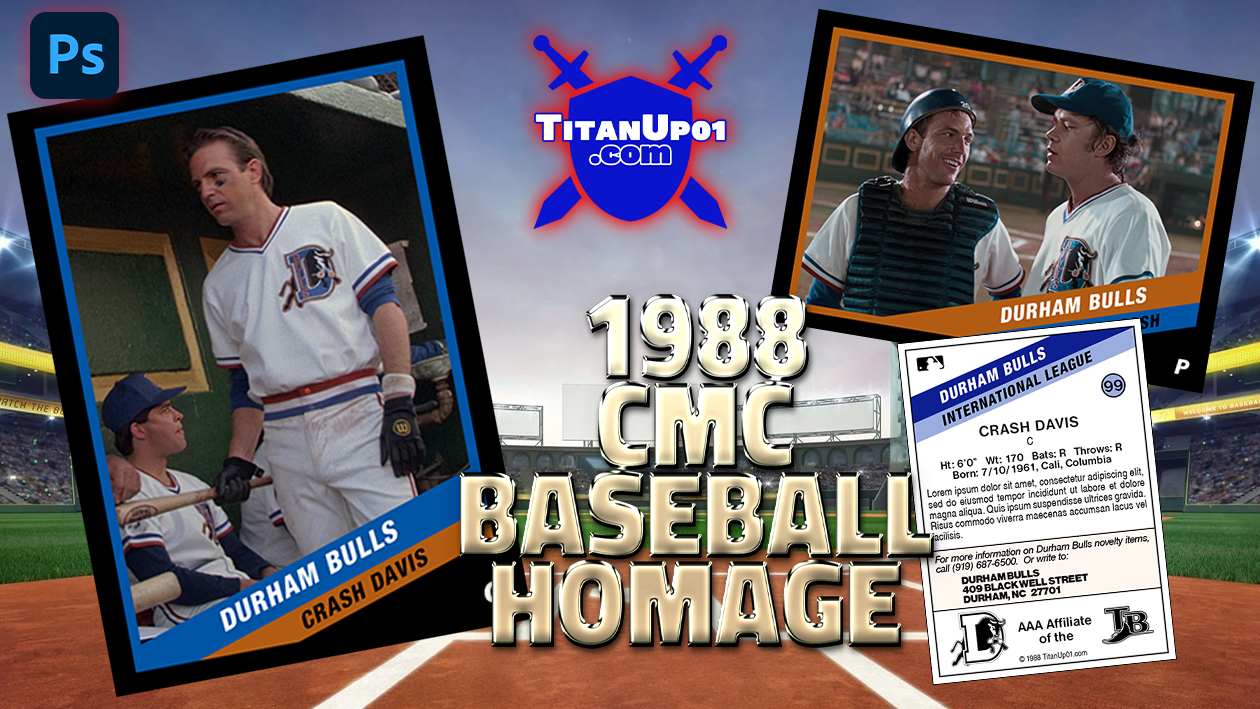 1988 CMC Baseball Homage Photoshop PSD Templates