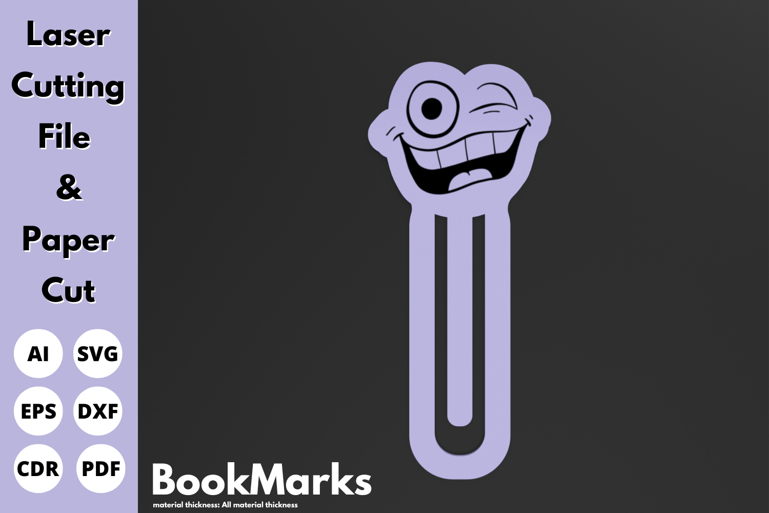 Paperclip Bookmark | Laser Cut File for Office Tools and Paper Cutting Projects