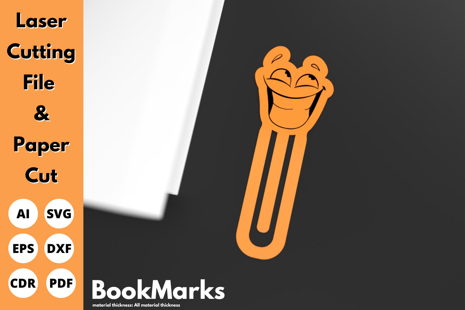 Paperclip Bookmark | Laser Cut File for Office Tools and Paper Cutting Projects