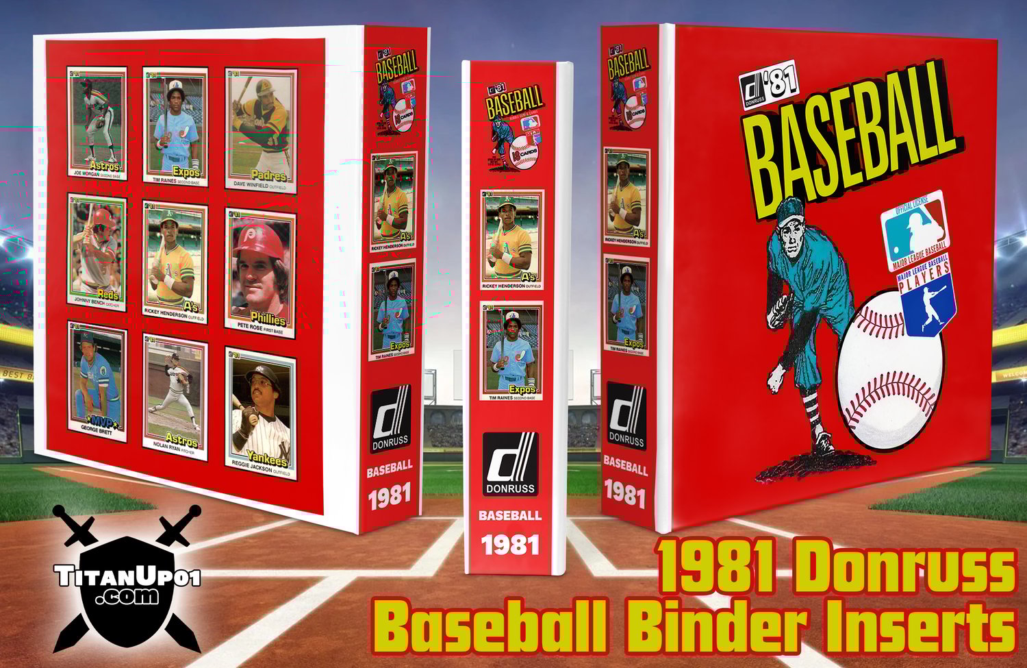 1981 Donruss Baseball Binder Inserts