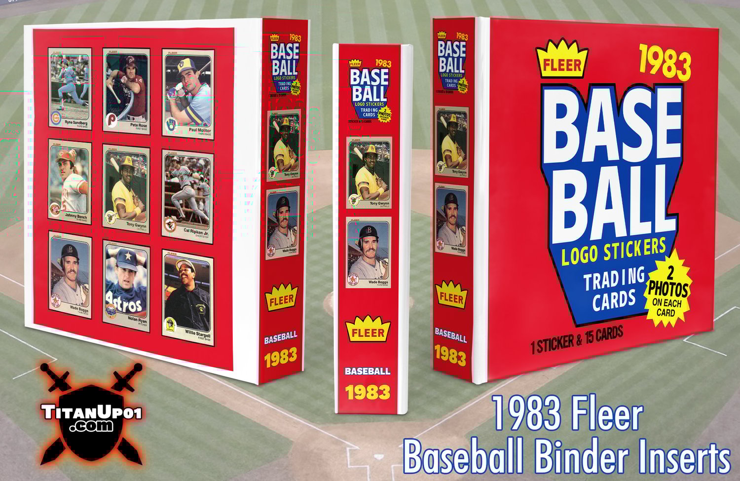 1983 Fleer Baseball Cards Binder Inserts