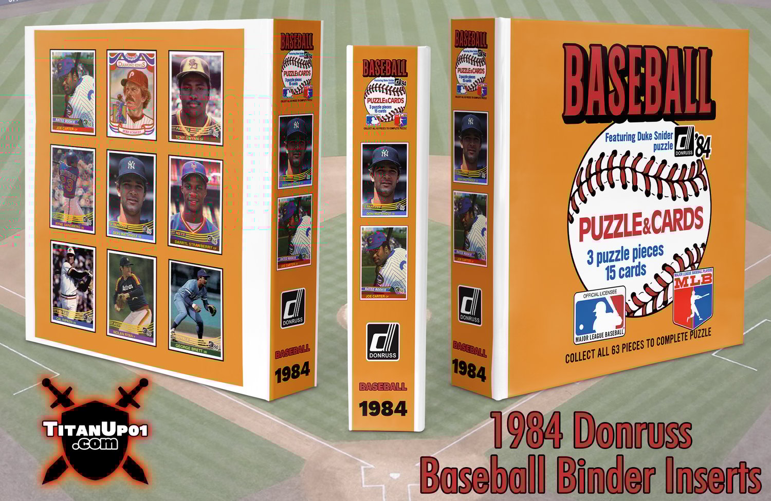 1984 Donruss Baseball Cards Binder Inserts