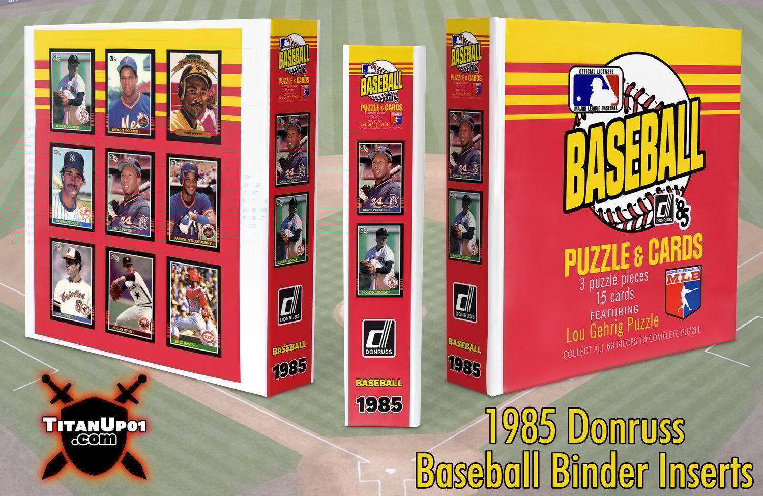 1985 Donruss Baseball Cards Binder Inserts