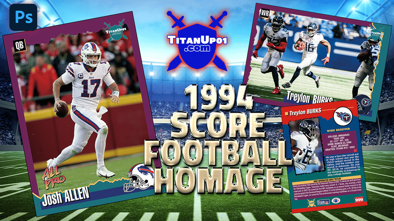1994 Score Football Homage Photoshop PSD Templates