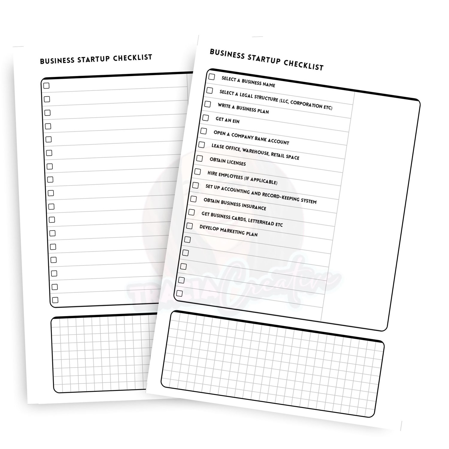 Startup Checklist | Minimalist Printable | Launch Your Business