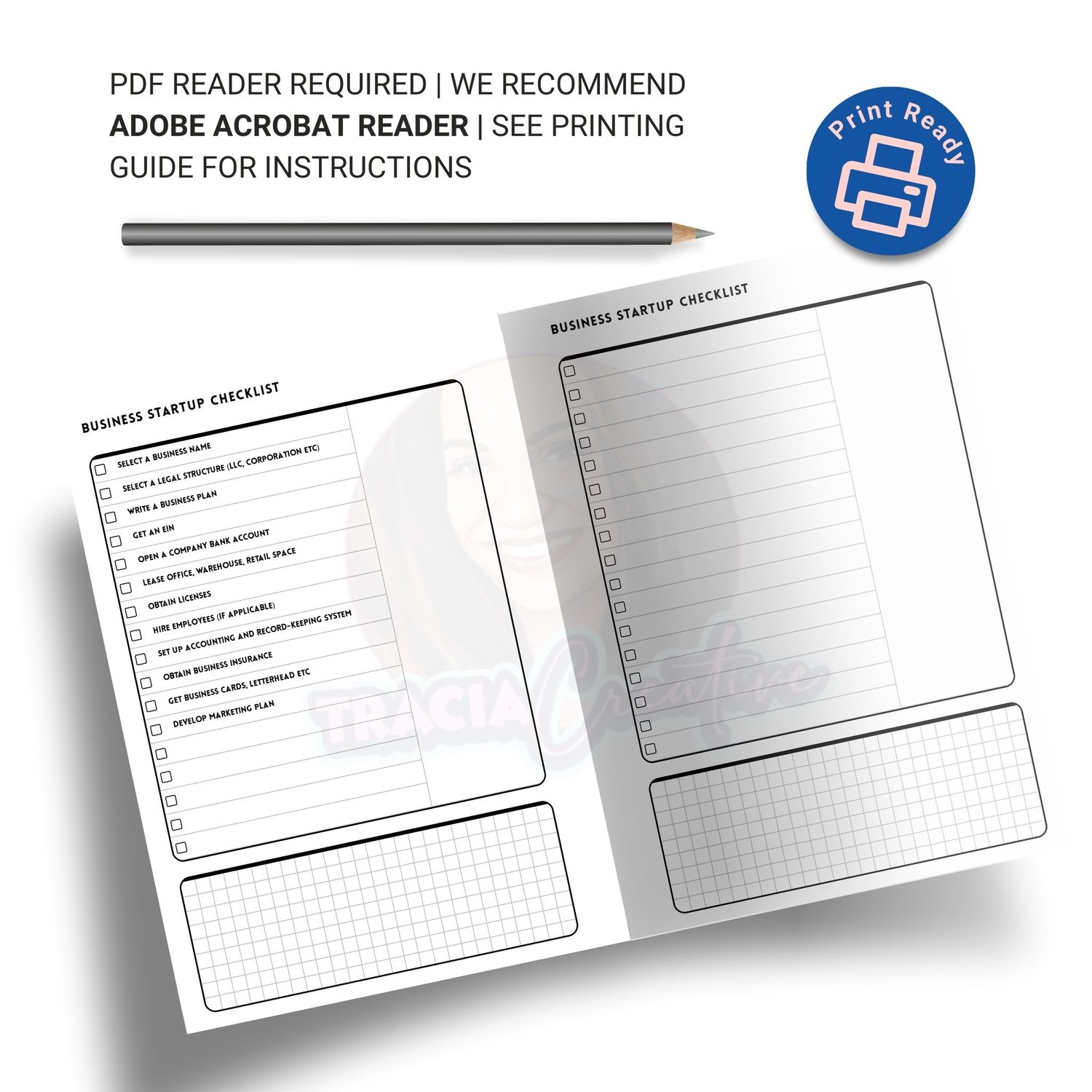 Startup Checklist | Minimalist Printable | Launch Your Business