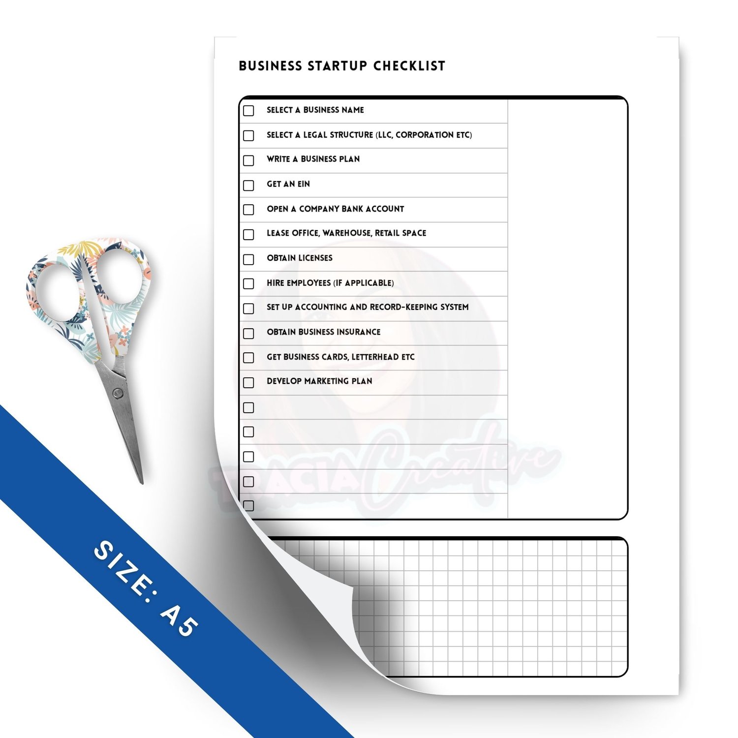 Startup Checklist | Minimalist Printable | Launch Your Business