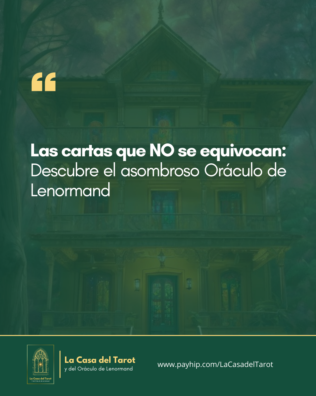 El Oráculo de Lenormand, compuesto por 36 cartas, fue creado en honor a Marie Anne Lenormand, mejor conocida en la Francia del siglo XVIII como Mademoiselle Lenormand o la Sibila de Paris, una de las adivinas más célebres de la historia.  El libro 