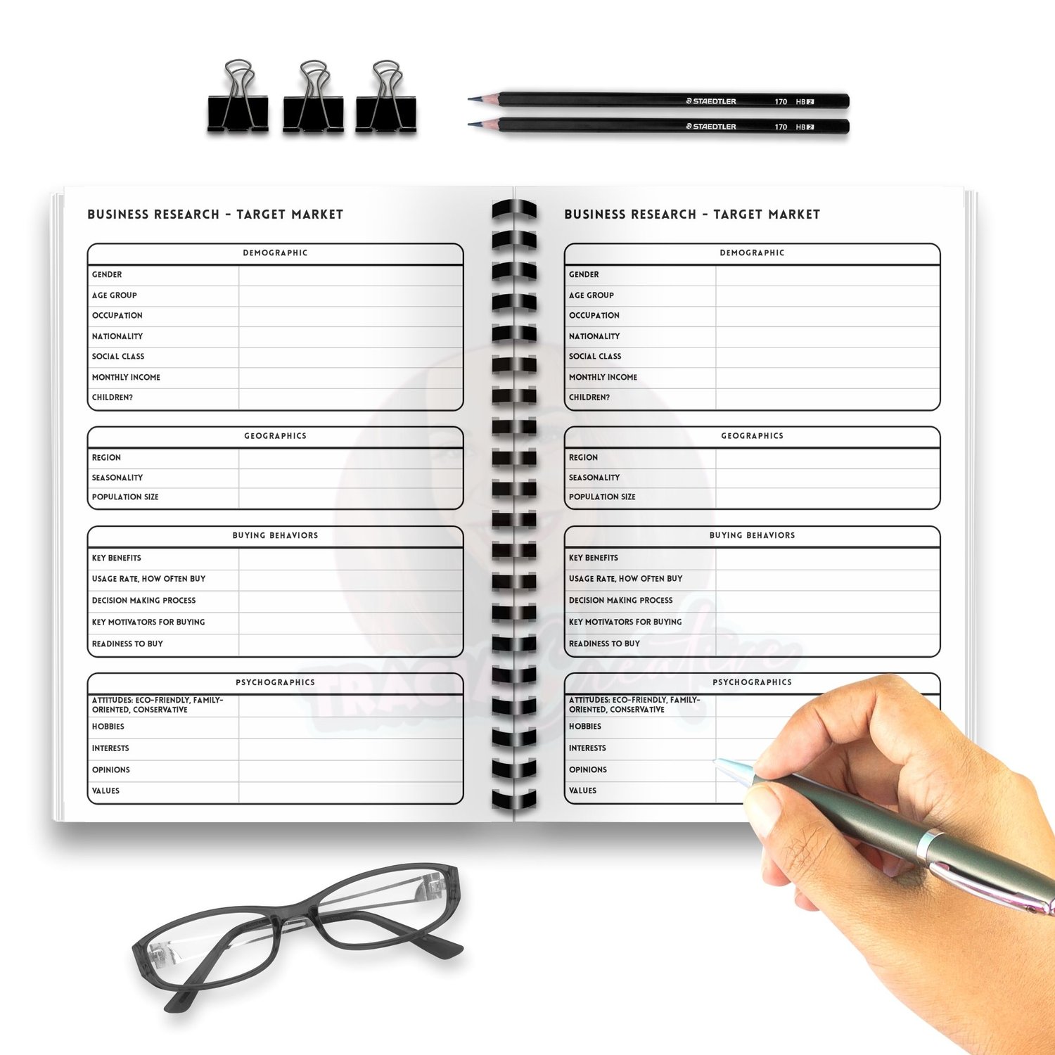 Target Market Planner Insert | Business Research Tool