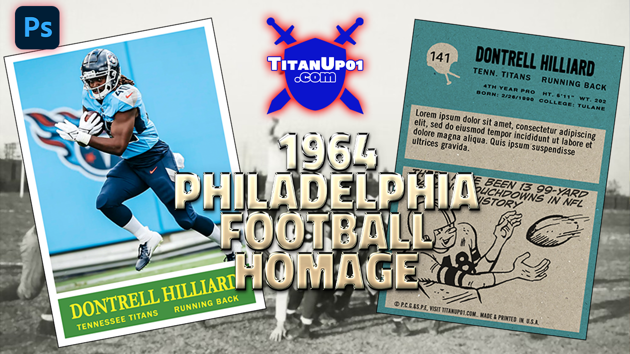 1964 Philadelphia Football Homage Photoshop PSD Templates