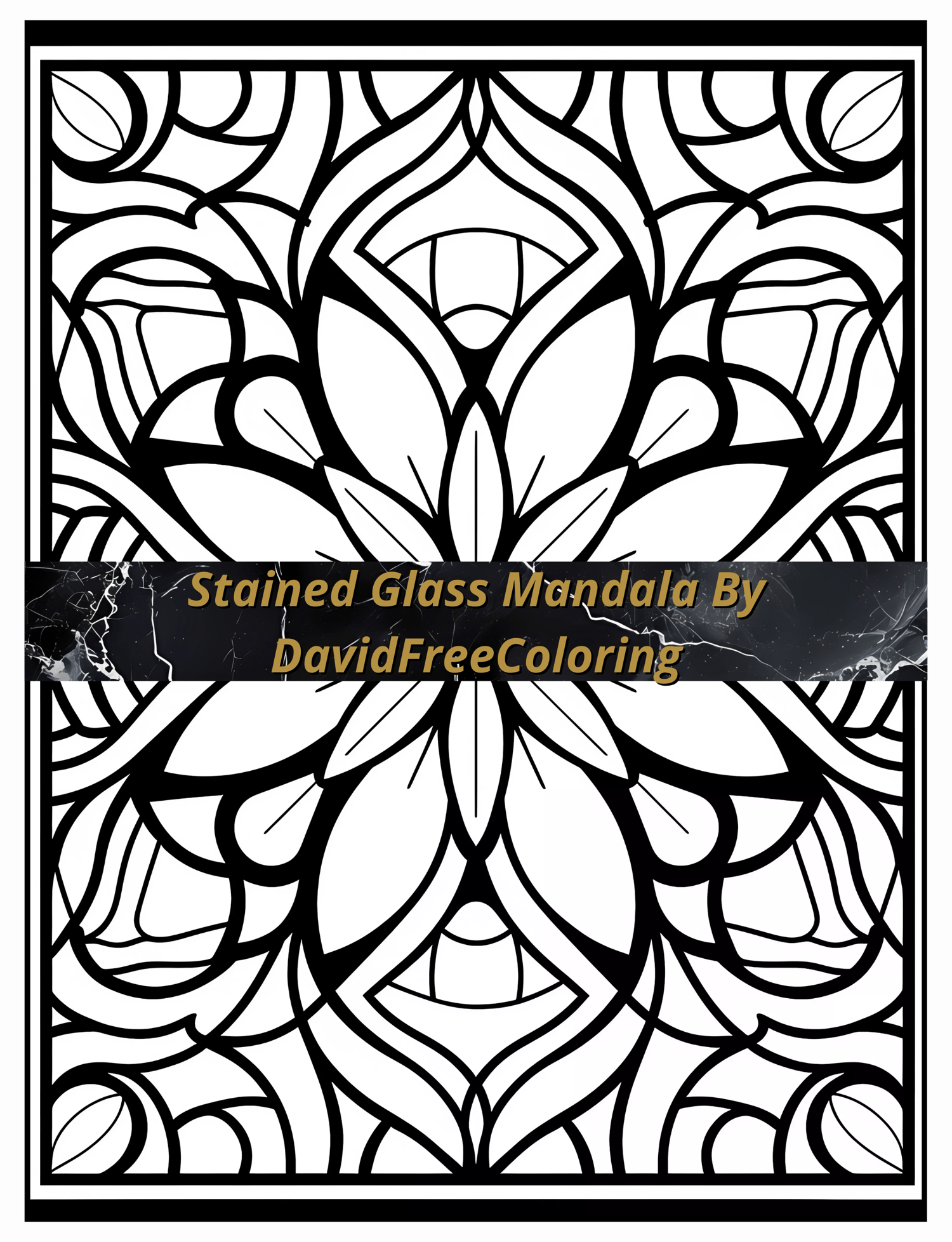 Stained Glass Mandala Coloring Book is a coloring book for adults with 80 Mandala Patterns images in Stained Glass look. Have fun coloring them creatively, both through the download of PNG and PDF files. Mandala Stained Glass Coloring Book Mandala Image A