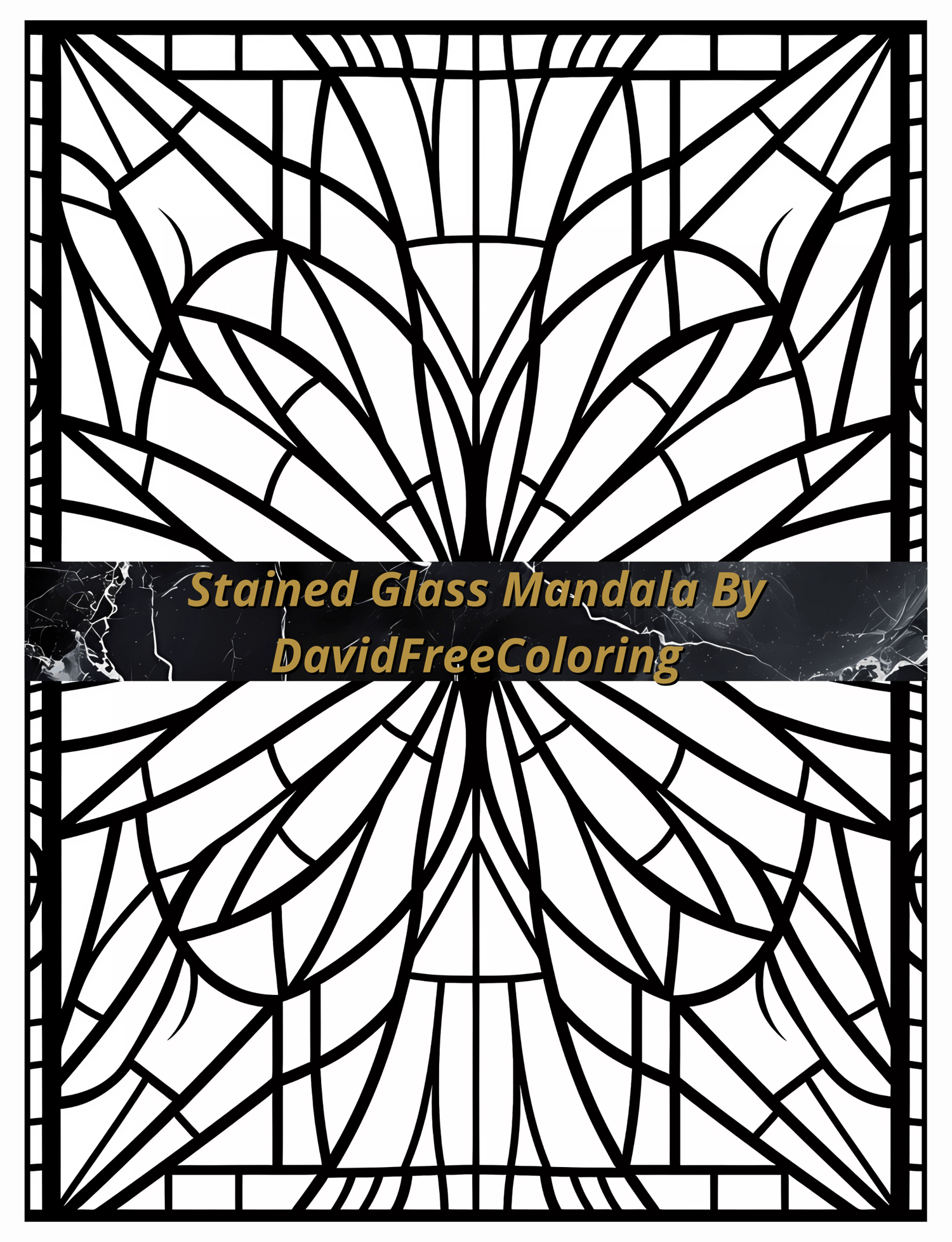 Stained Glass Mandala Coloring Book is a coloring book for adults with 80 Mandala Patterns images in Stained Glass look. Have fun coloring them creatively, both through the download of PNG and PDF files. Mandala Stained Glass Coloring Book Mandala Image A
