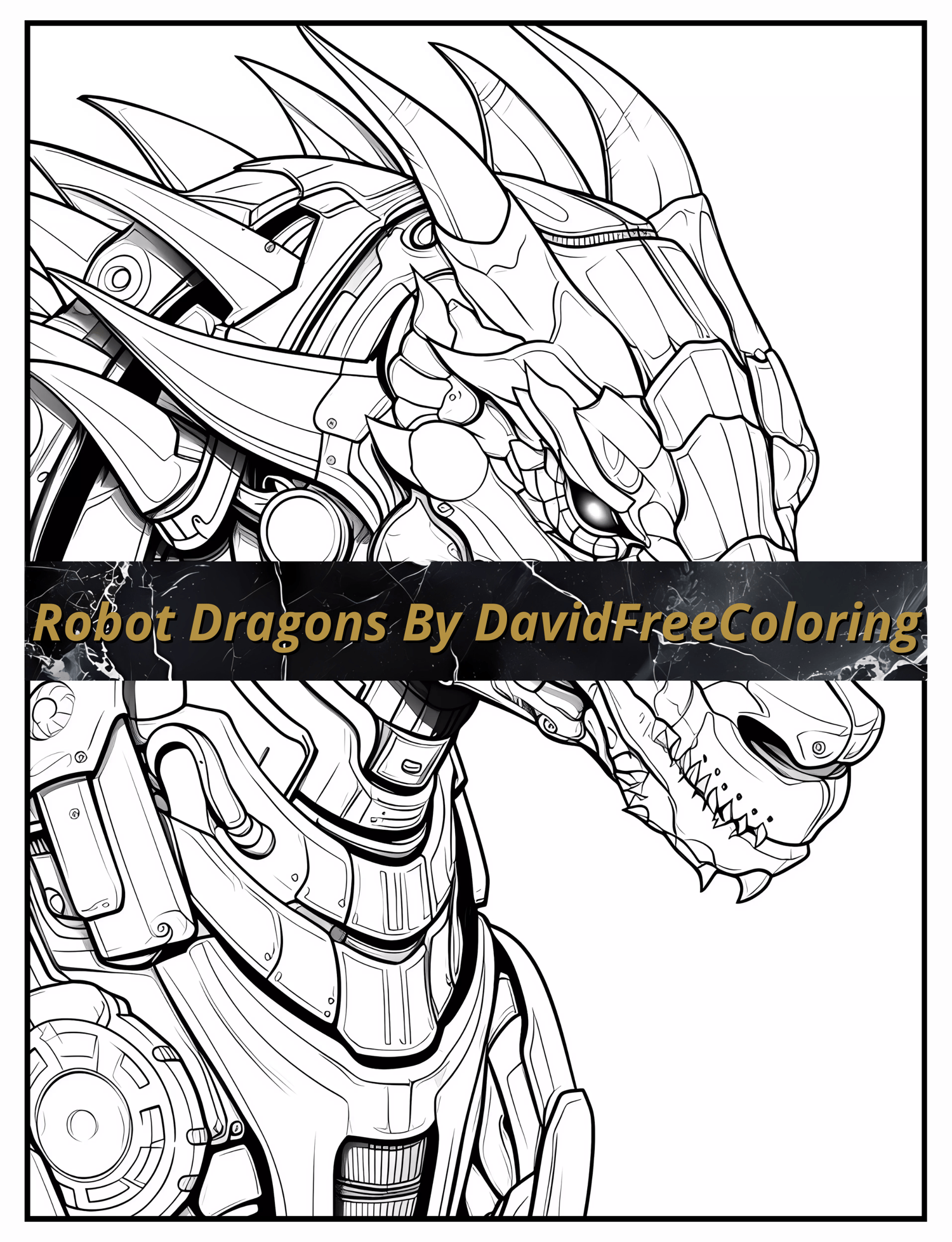 Robot Dragons Coloring Book is a coloring book for adults with 40 Mechanical Dragons to color creatively, both through the download of PNG and PDF files. Robot Dragons Coloring Book Robot Dragons Images for Adult Coloring Pages Dragons printable coloring 
