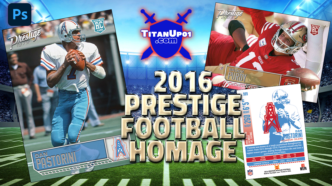 2016 Prestige Football Homage Photoshop PSD Templates