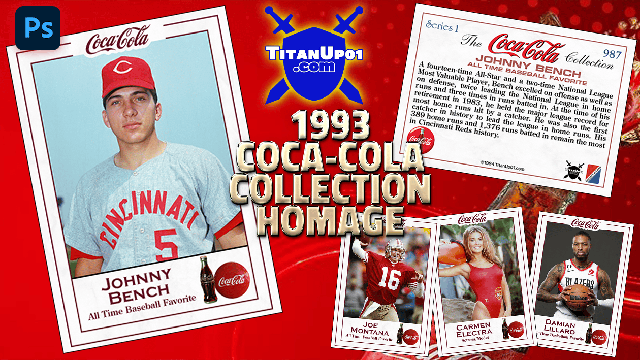 1993 The Coca-Cola Collection Multi-Sport Homage Photoshop PSD Templates