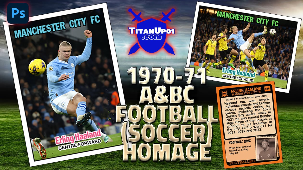 1970-71 A& B C Football (Soccer) Homage Photoshop PSD Templates