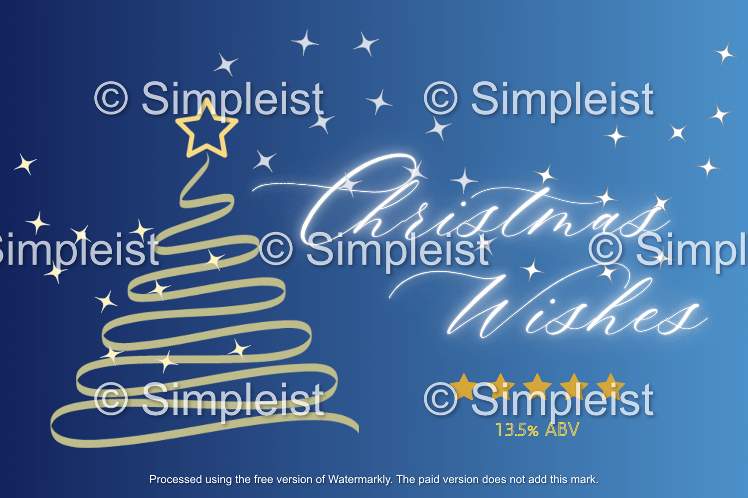 Customizable Minimalist Christmas Wishes Sticker Label 6"x4" | Digital Canva Template. Design