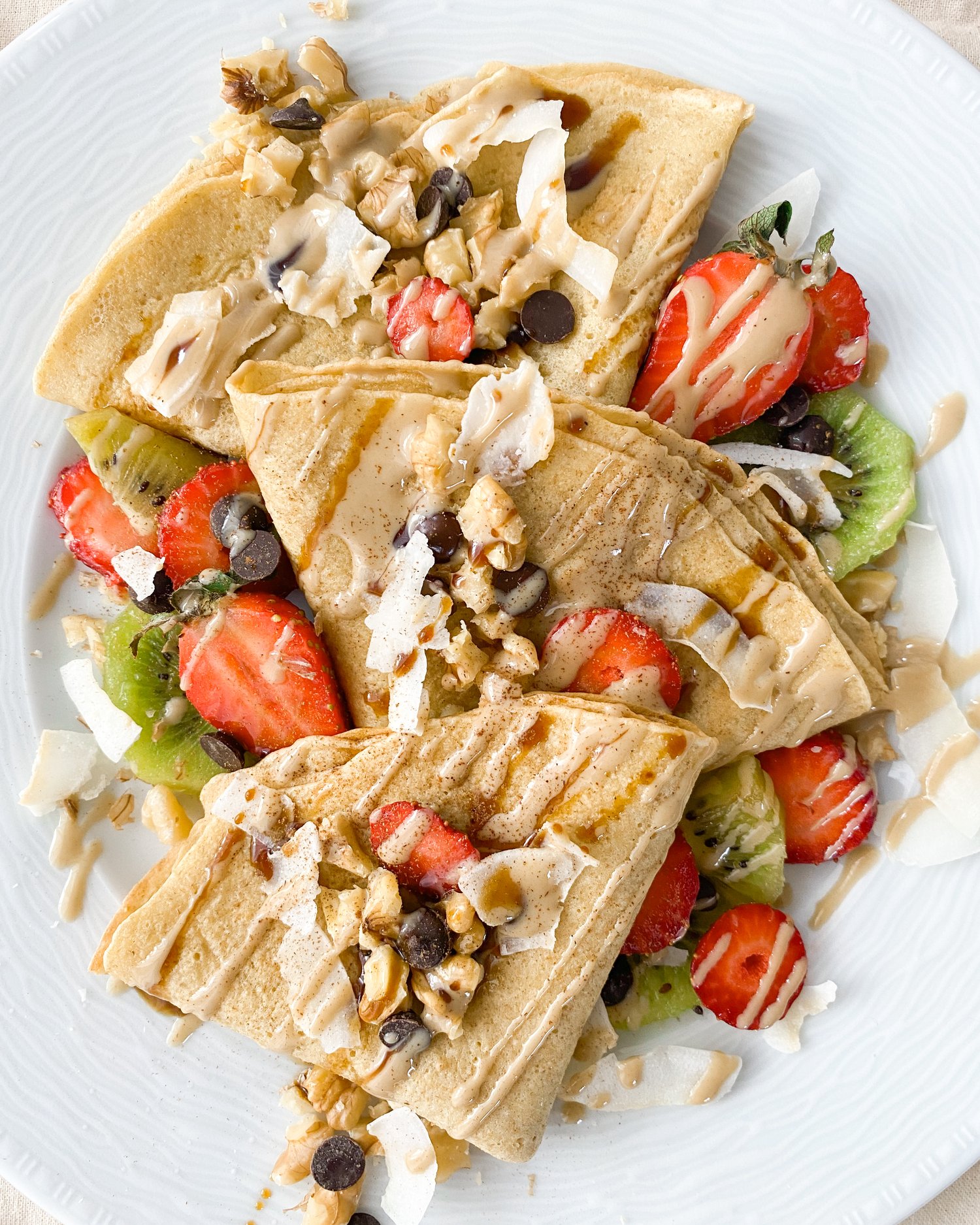 Crepes para desayuno sin gluten, fáciles de hacer y sin lácteos