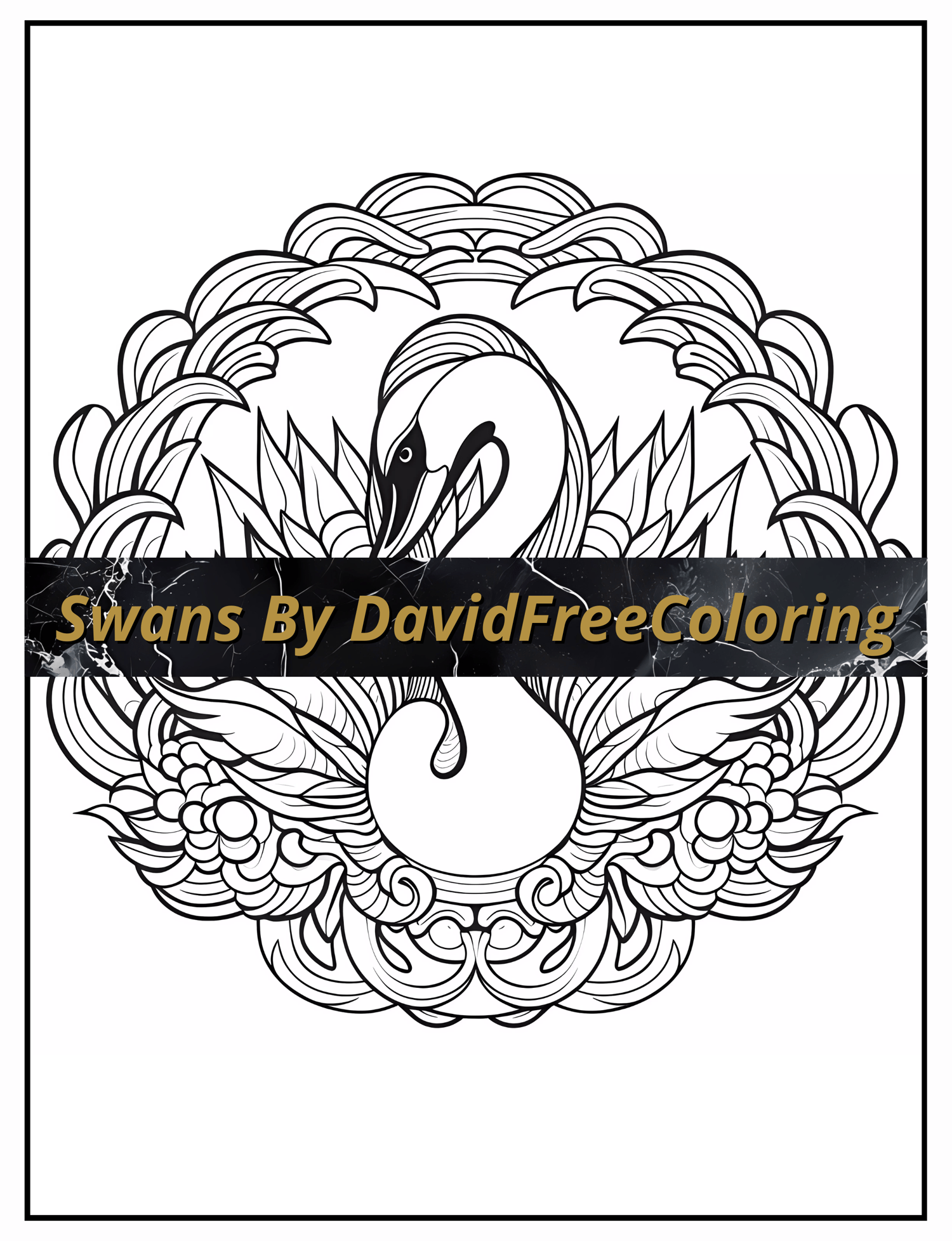 Swans Coloring Book is a coloring book for adults with 40 Beautiful Swans images to color creatively, both through the download of PNG and PDF files. Swans Coloring Book Swans Coloring Image for Adult Coloring Pages Swans printable coloring book birds gif