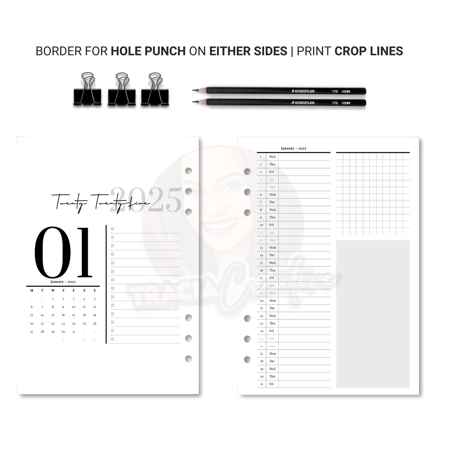 Elegant Minimalist 2025 Monthly Calendar for Planning Success