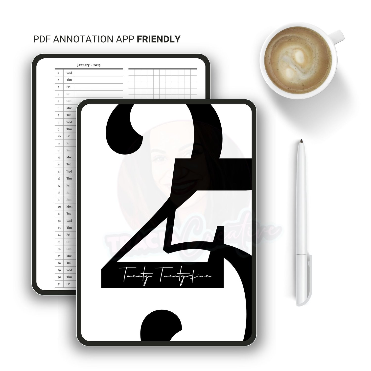 Elegant Minimalist 2025 Monthly Calendar for Planning Success