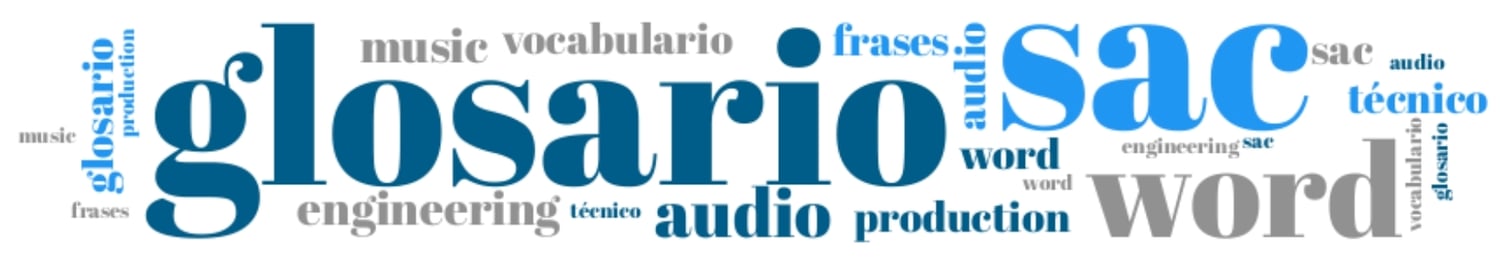 Palabras del glosario de audio creado por Nestor Salomon