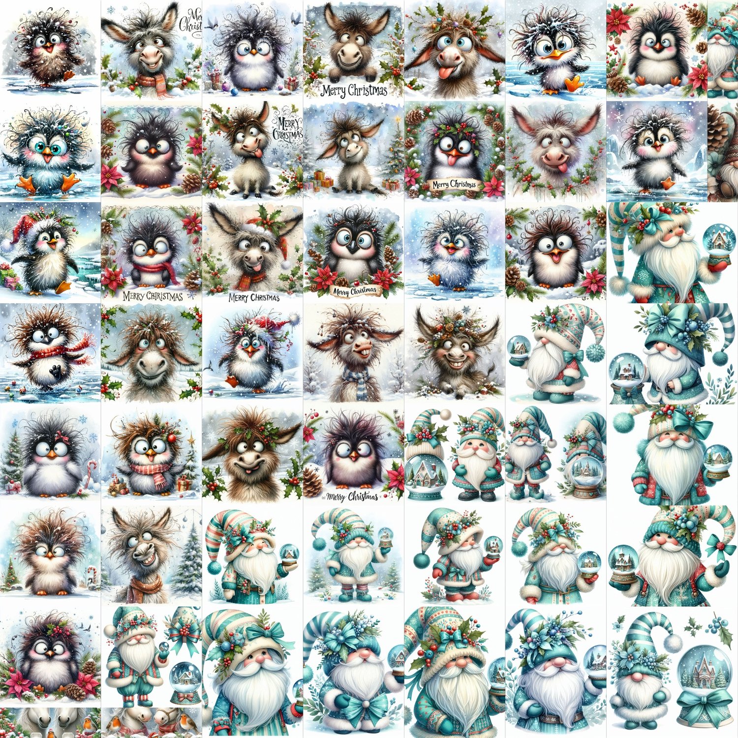 T-Shirts and Apparel: Perfect for creating cozy, festive designs that celebrate the warmth and playfulness of the holiday season.