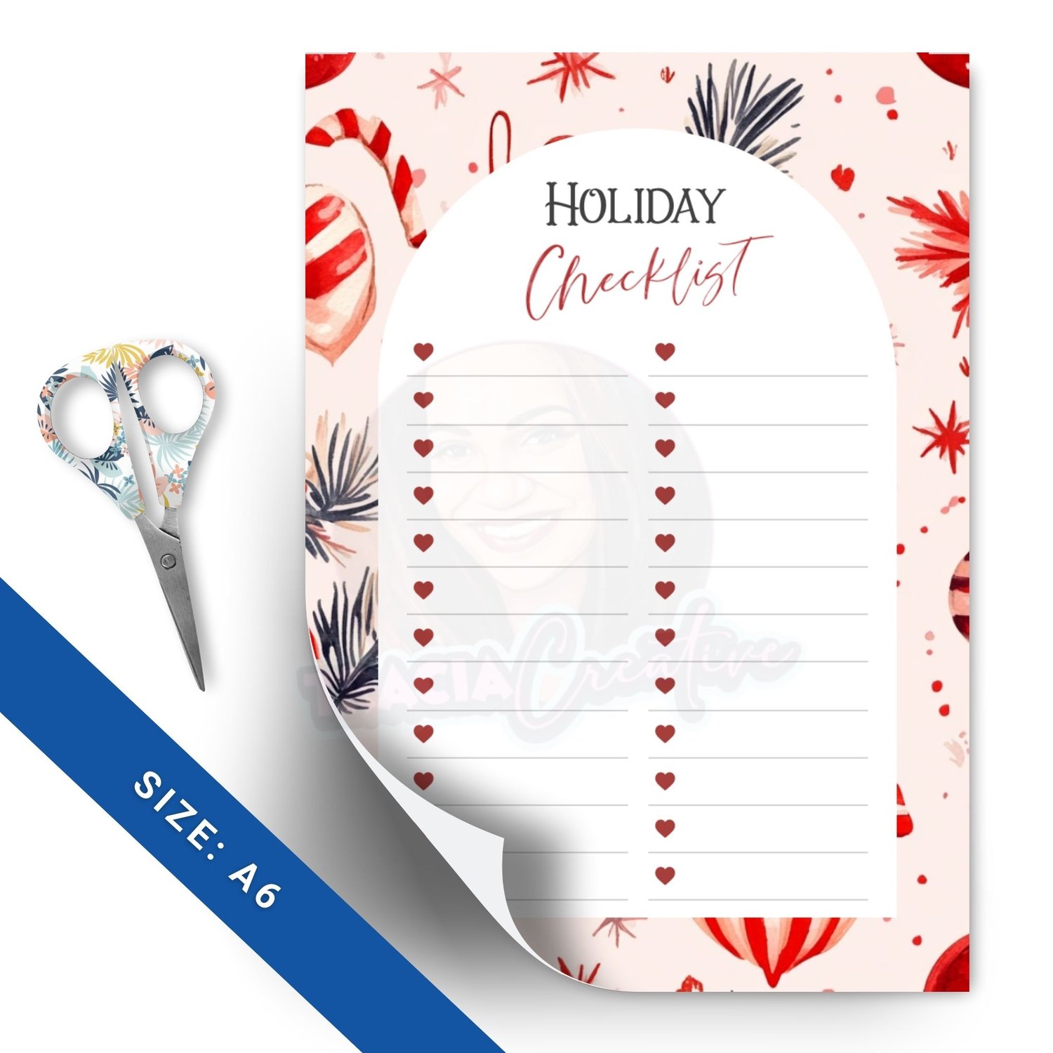Christmas Holiday Checklist | A6 Planner Insert PDF
