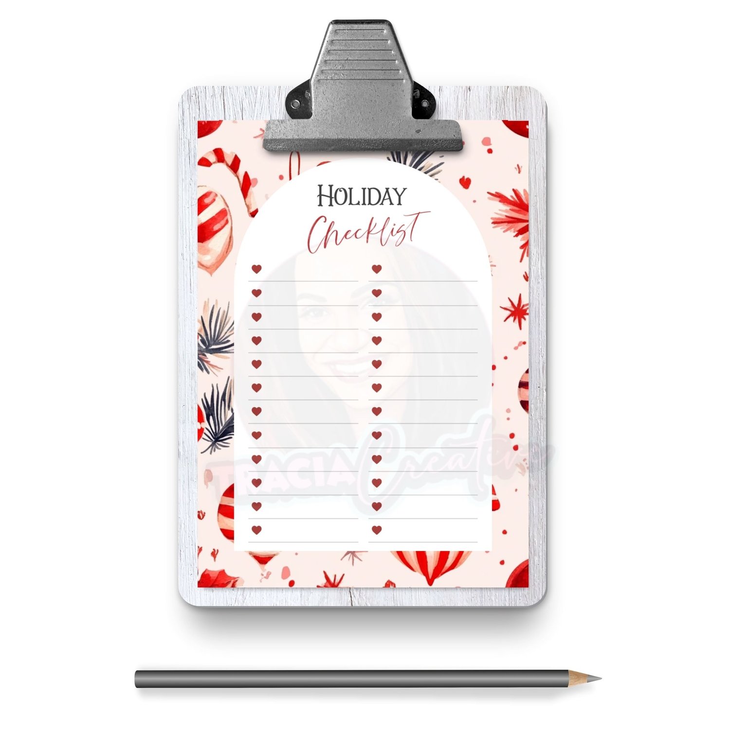 Christmas Holiday Checklist | A6 Planner Insert PDF
