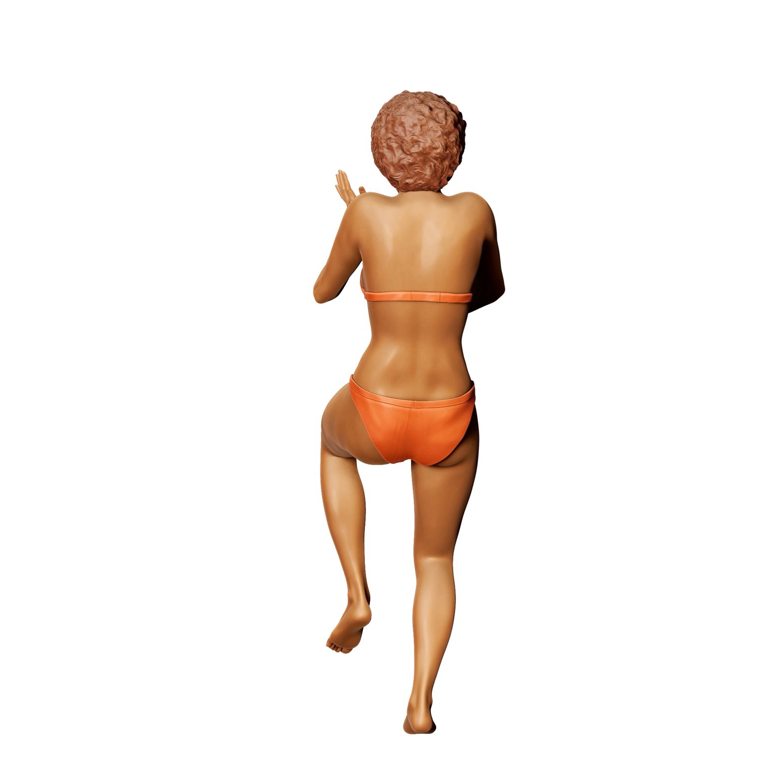 3DP Miniatures, pool Party woman Drinking, STL Files, 3D printable