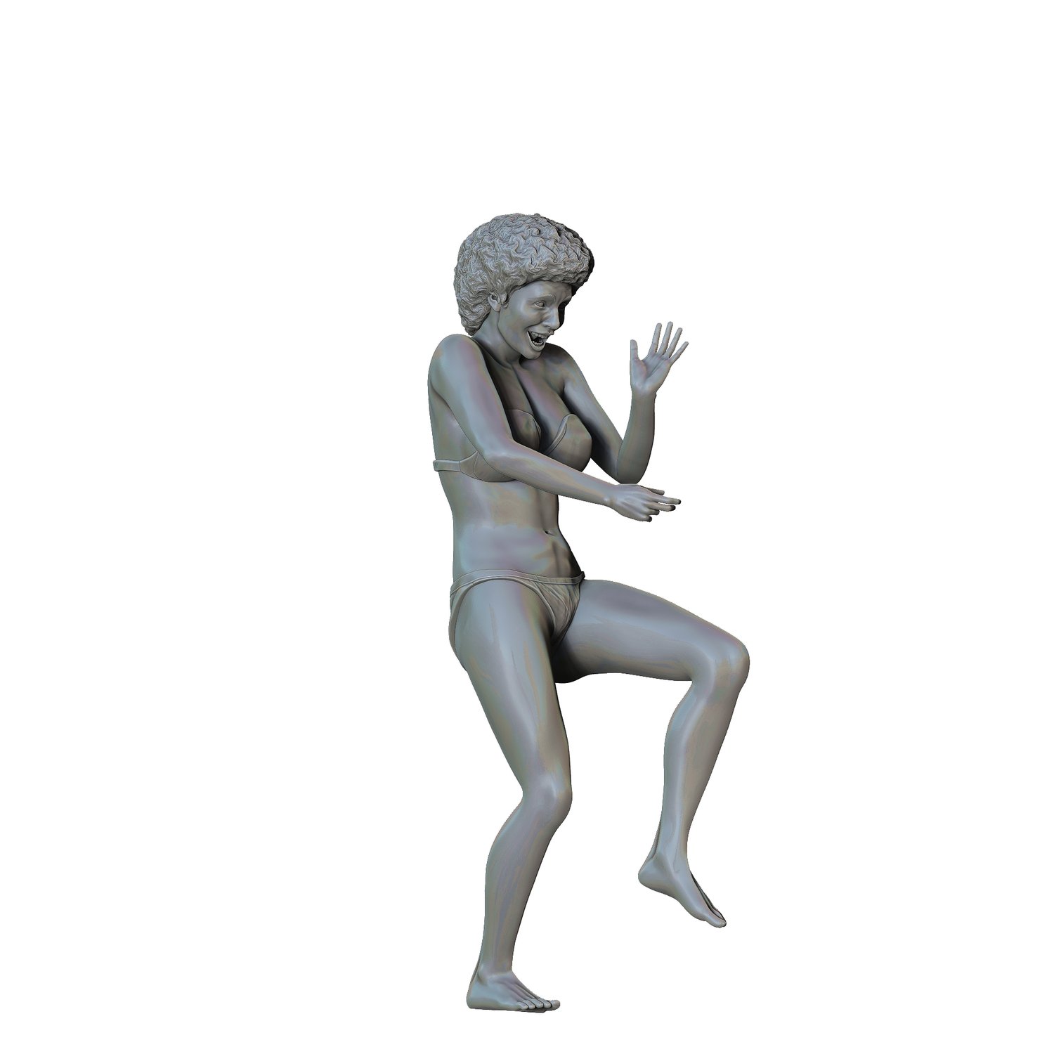3DP Miniatures, pool Party woman Drinking, STL Files, 3D printable