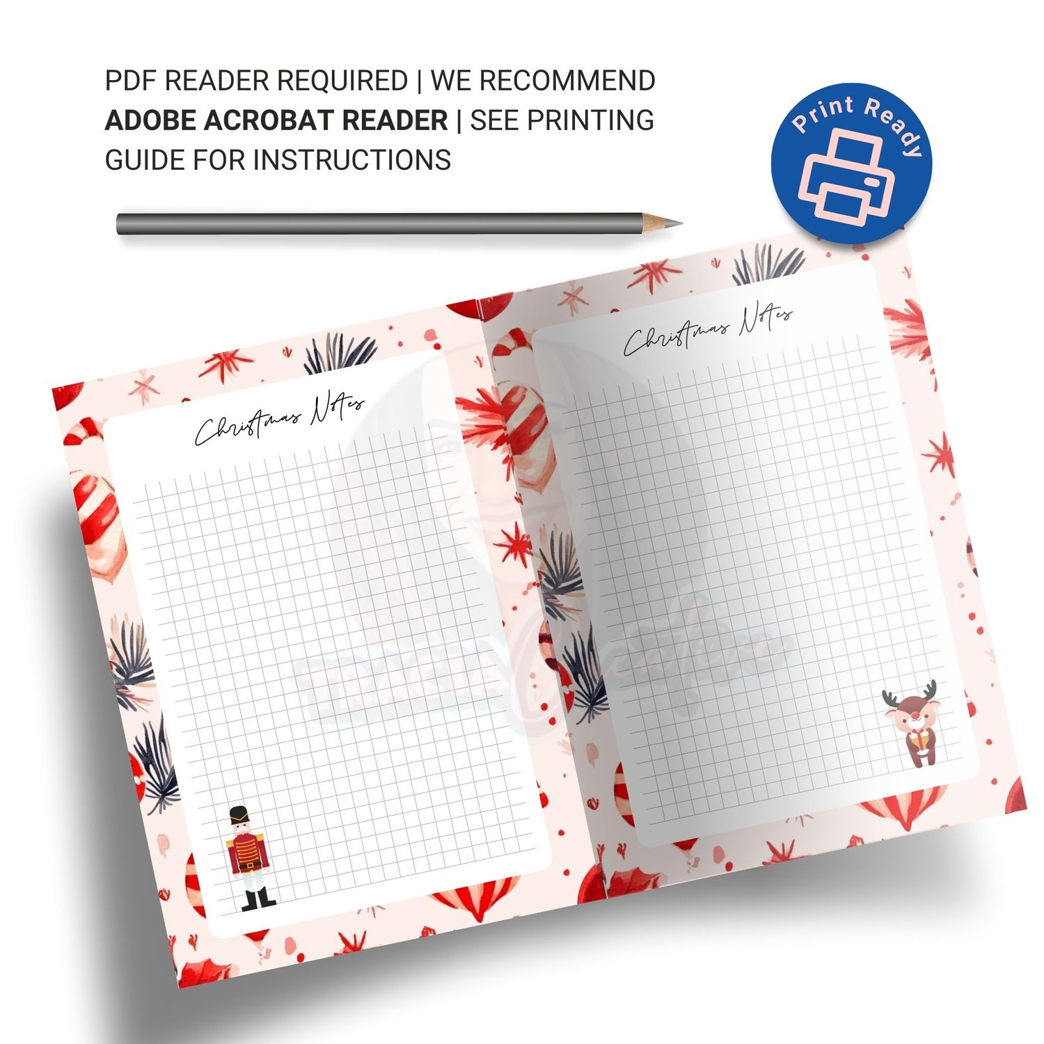 Christmas Notes Planner Insert | A5 PDF Download