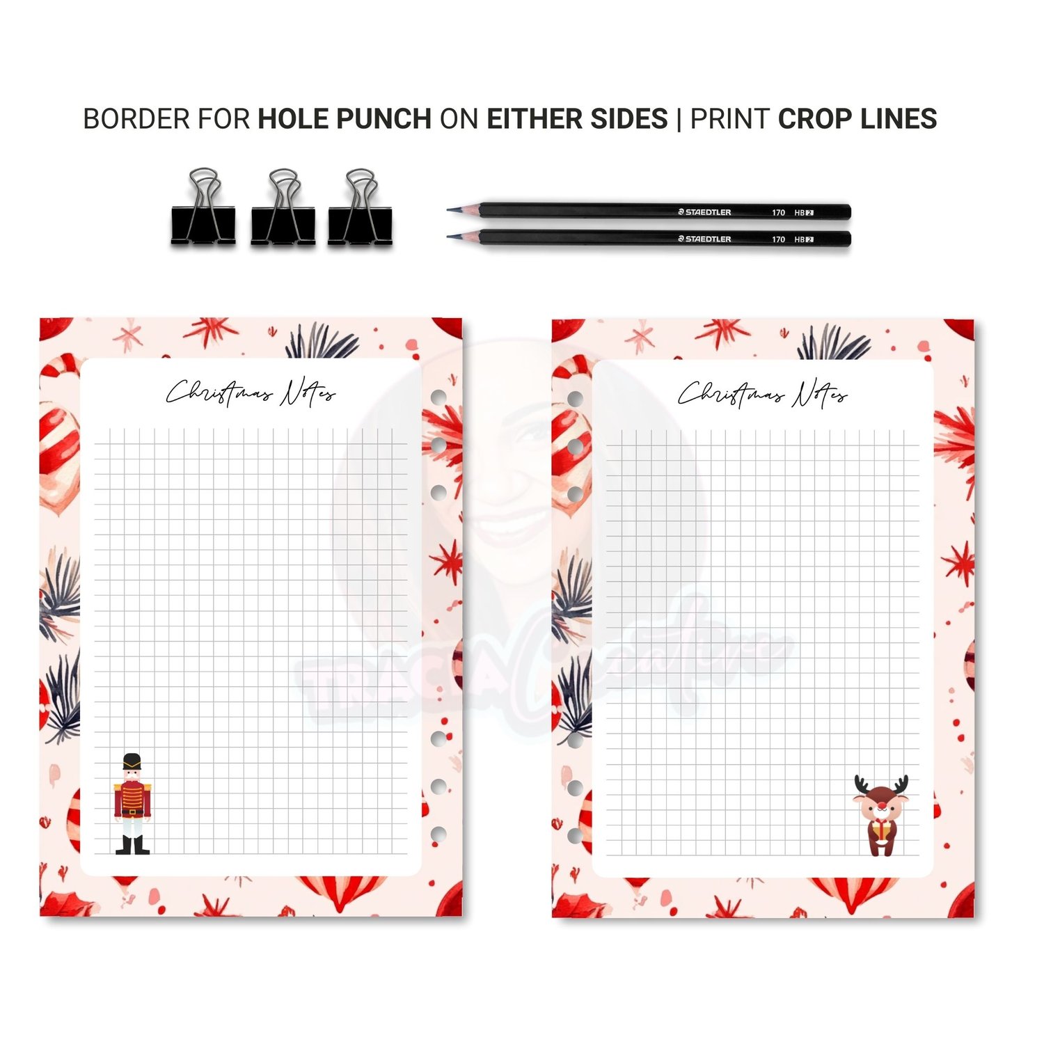 Christmas Notes Planner Insert | A5 PDF Download