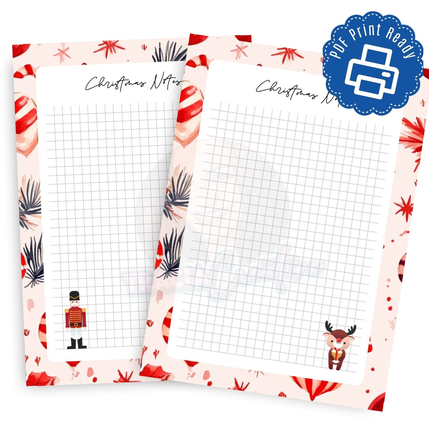 Christmas Notes Planner Insert | A5 PDF Download
