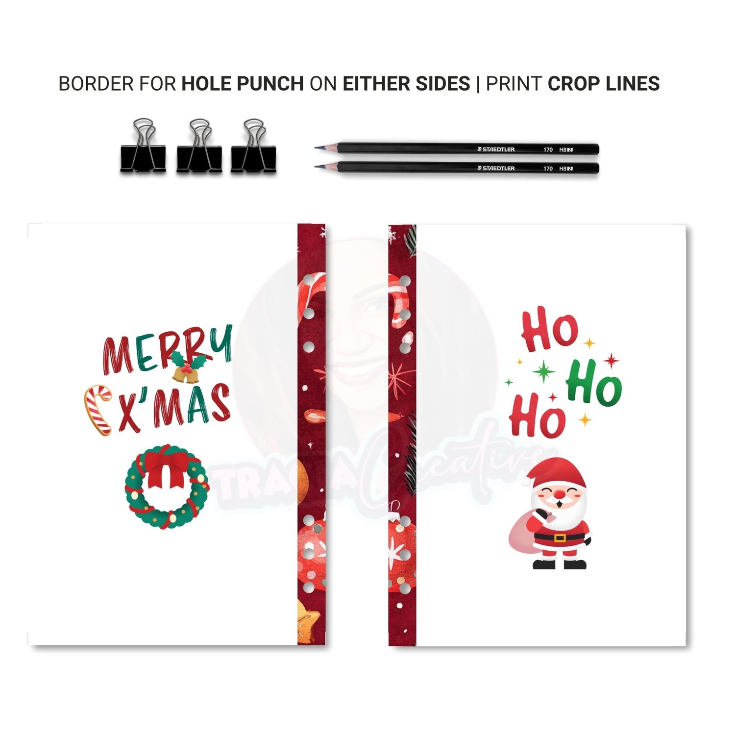 Christmas Dashboard Cover | A5 Planner PDF