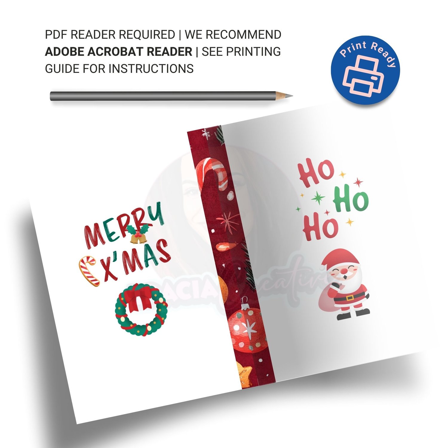 Christmas Dashboard Cover | A5 Planner PDF