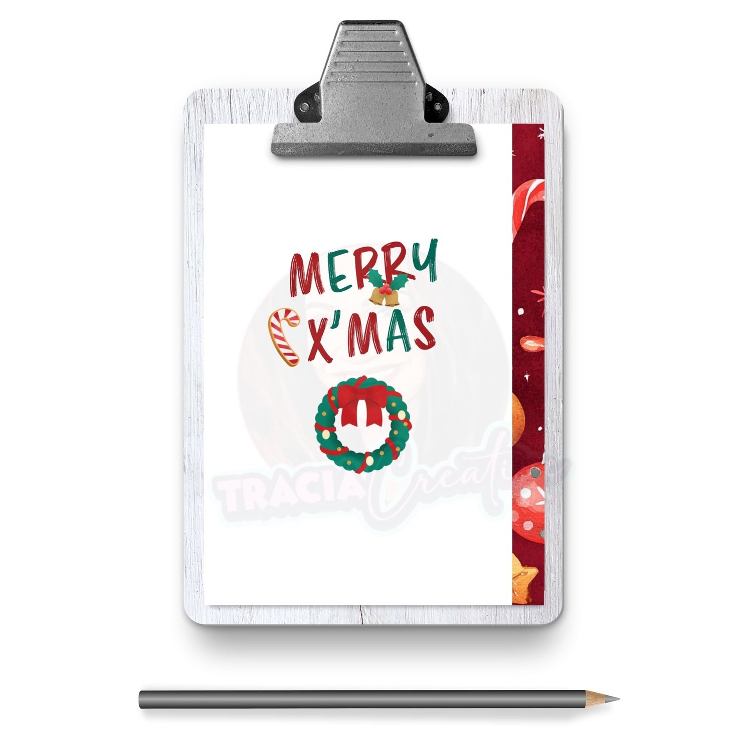 Christmas Dashboard Cover | A5 Planner PDF