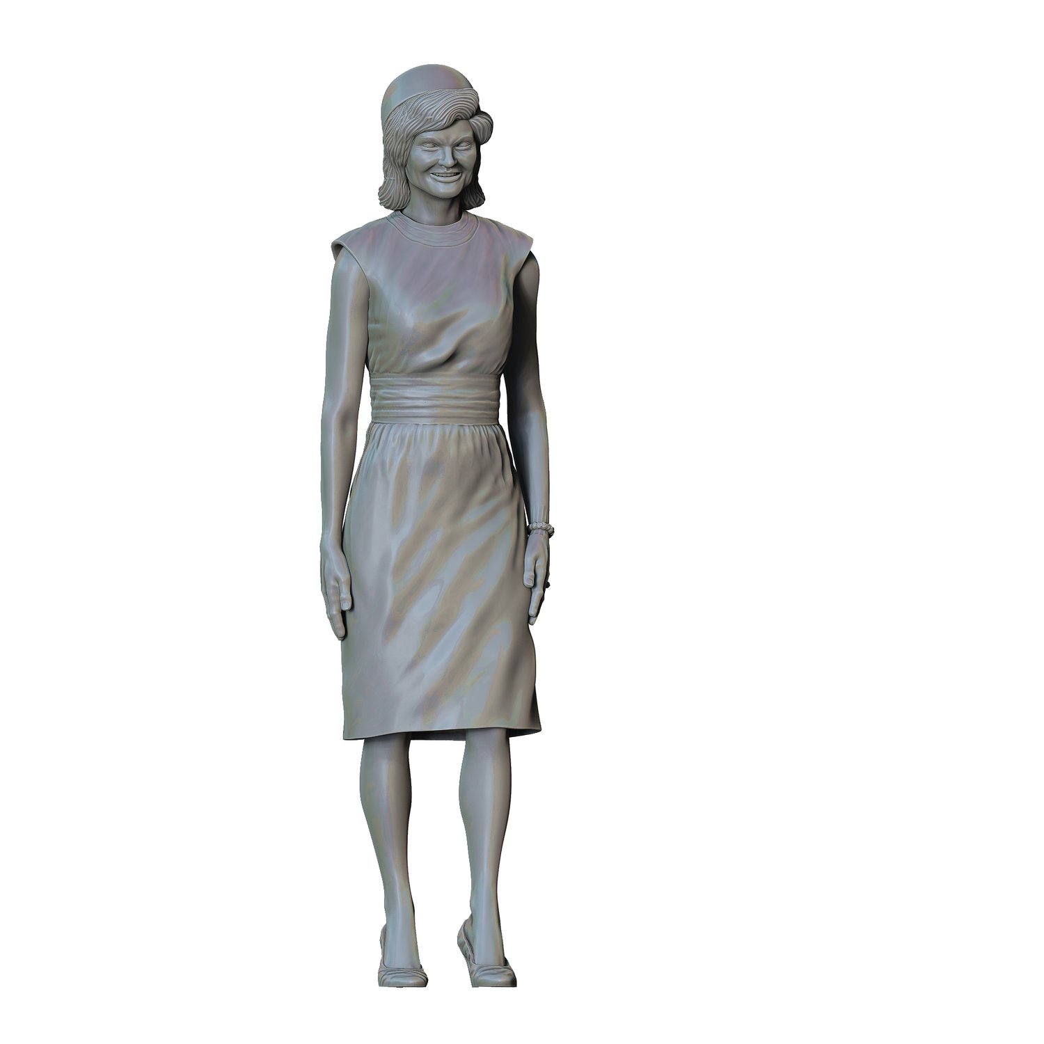 3DP Miniatures, John F Kennedy USA president and Jacqueline Kennedy Onassis, STL Files, 3D Print Files