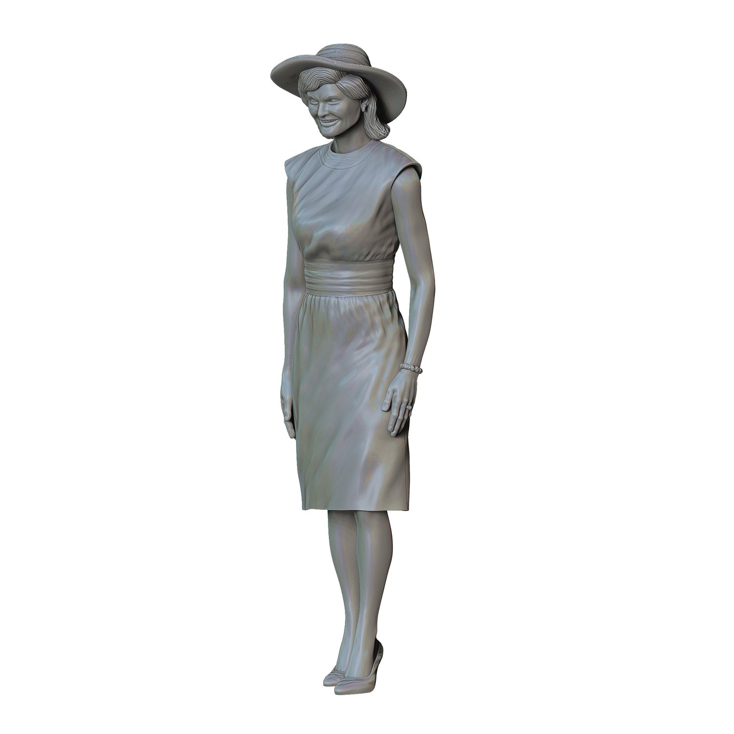 3DP Miniatures, John F Kennedy USA president and Jacqueline Kennedy Onassis, STL Files, 3D Print Files
