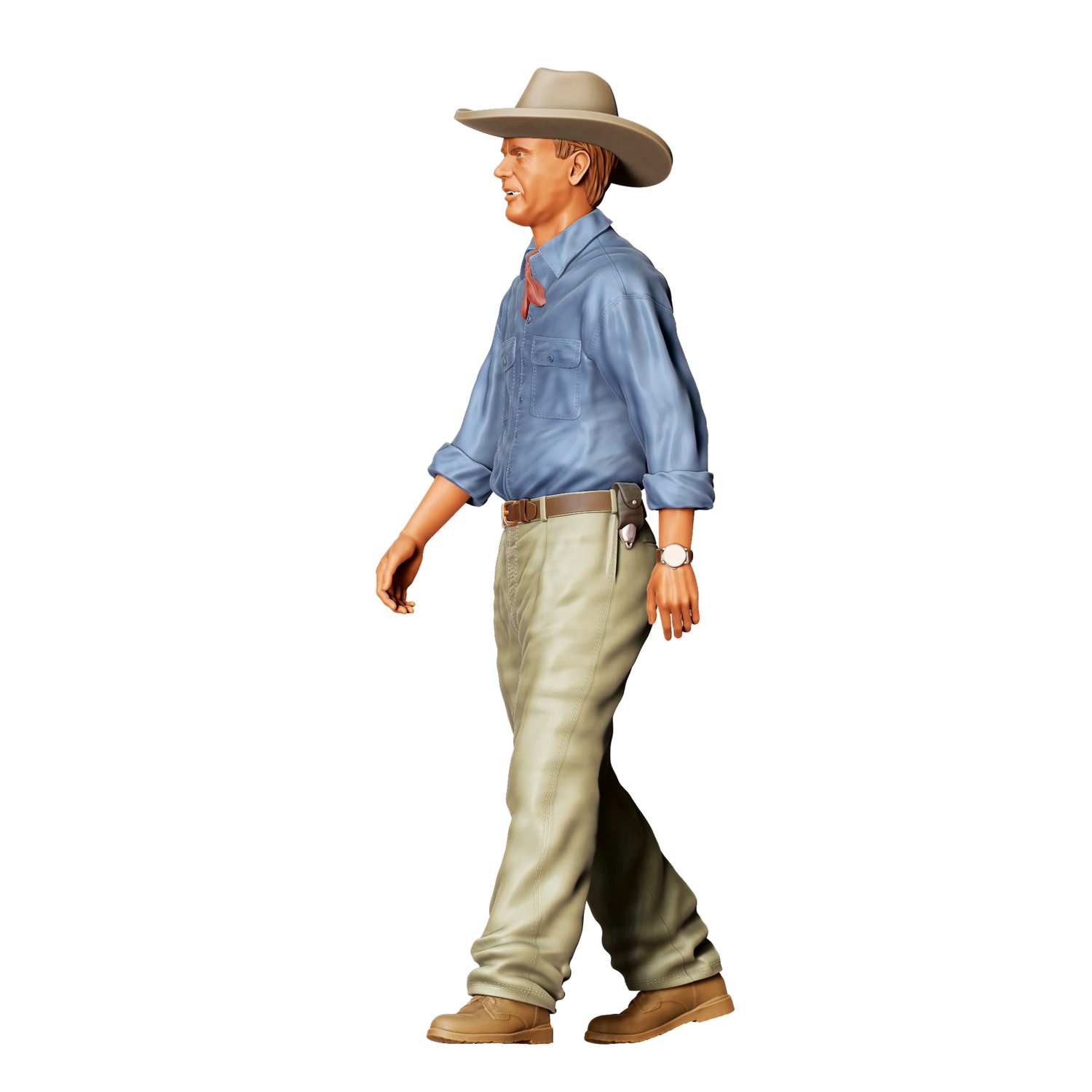 3DP Miniatures, Jurassic Park Alan Grant Sam Neill, STL Files, 3D Printable Files