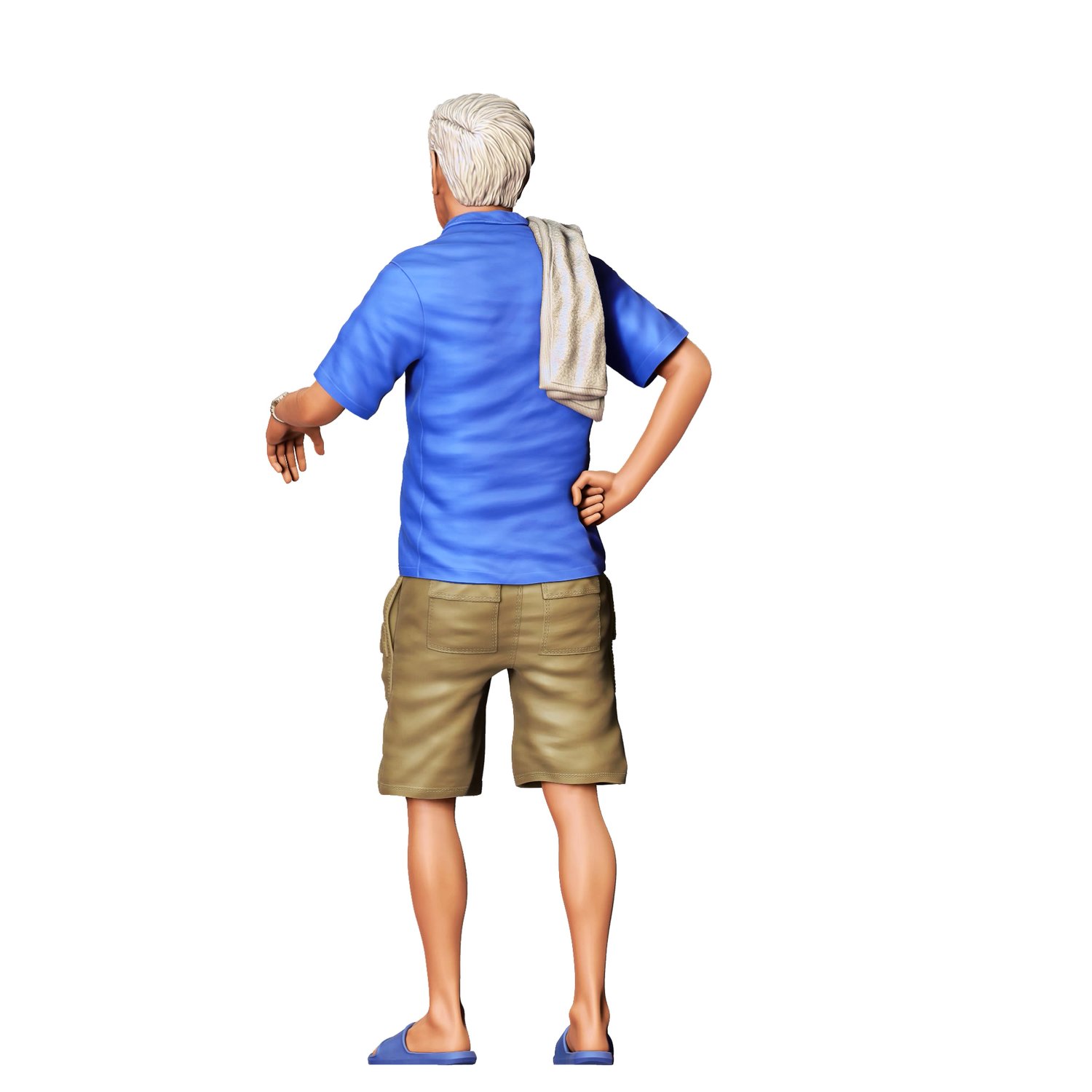 3DP Miniatures, a man leaning on a car, STL Files, 3D Printable Files