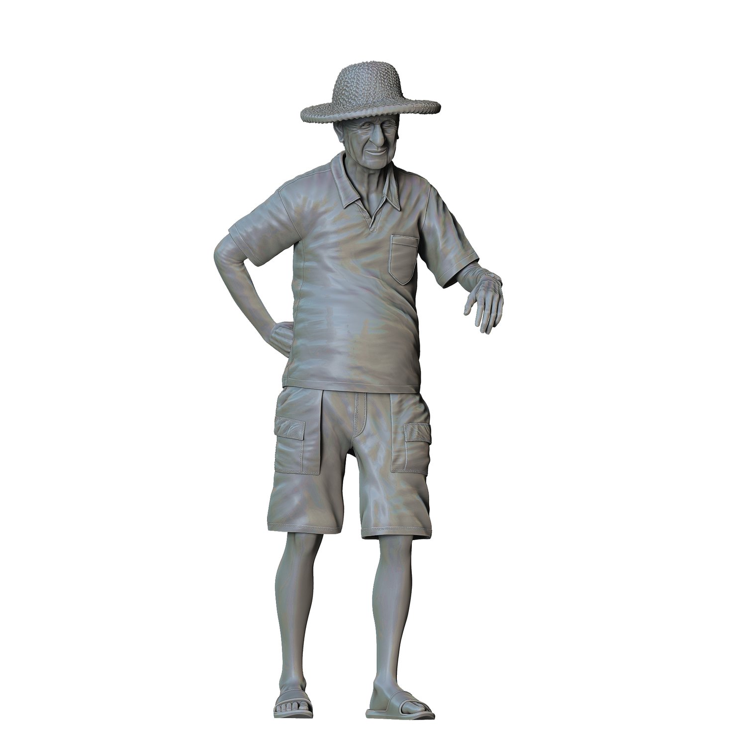 3DP Miniatures, a man leaning on a car, STL Files, 3D Printable Files