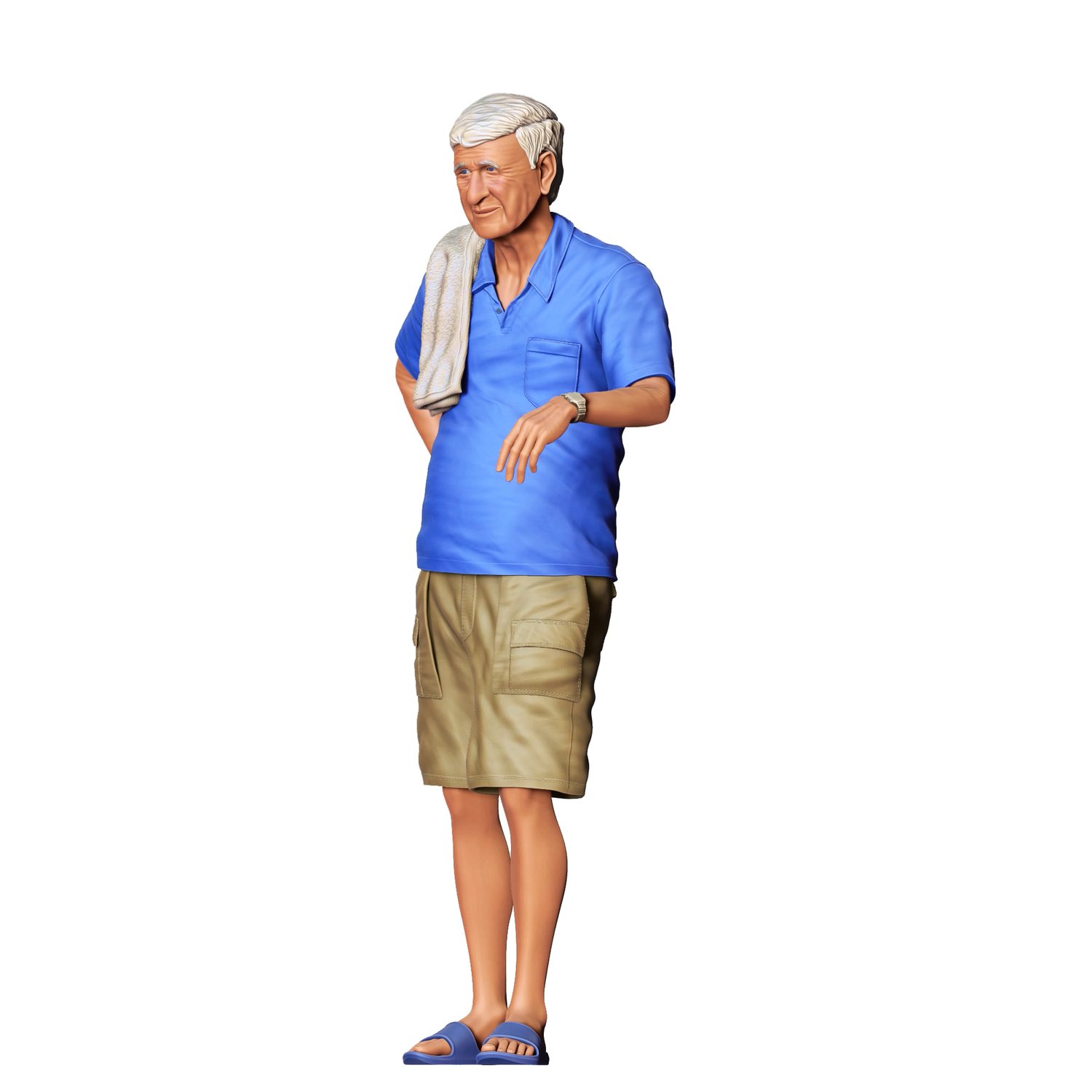 3DP Miniatures, a man leaning on a car, STL Files, 3D Printable Files
