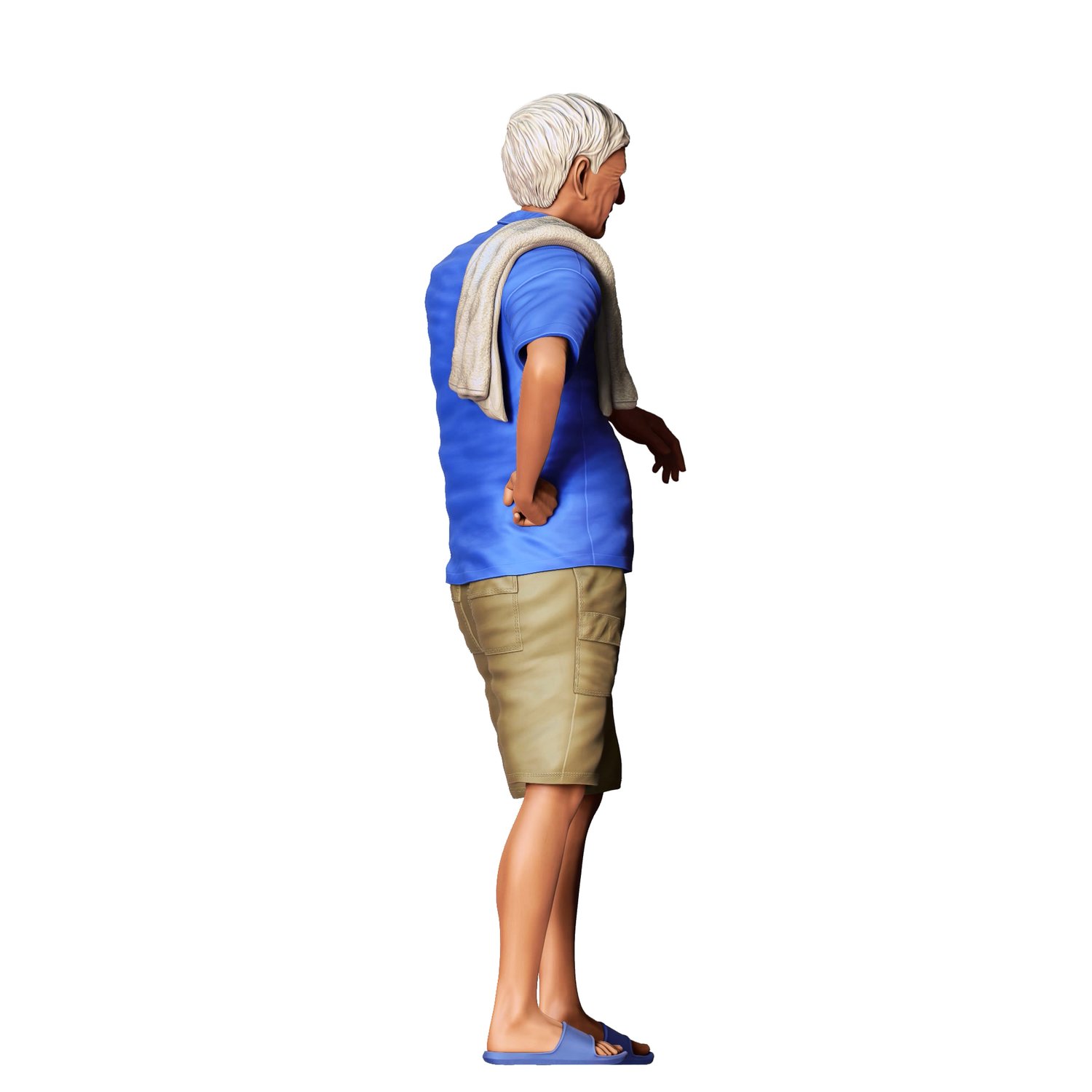 3DP Miniatures, a man leaning on a car, STL Files, 3D Printable Files