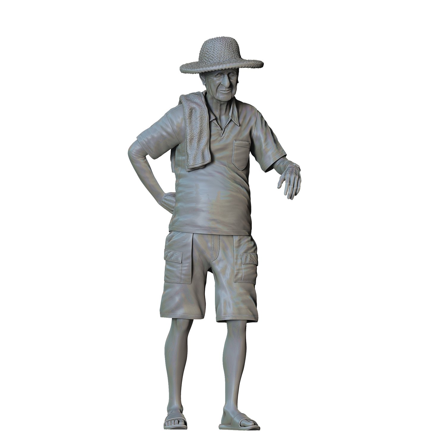 3DP Miniatures, a man leaning on a car, STL Files, 3D Printable Files