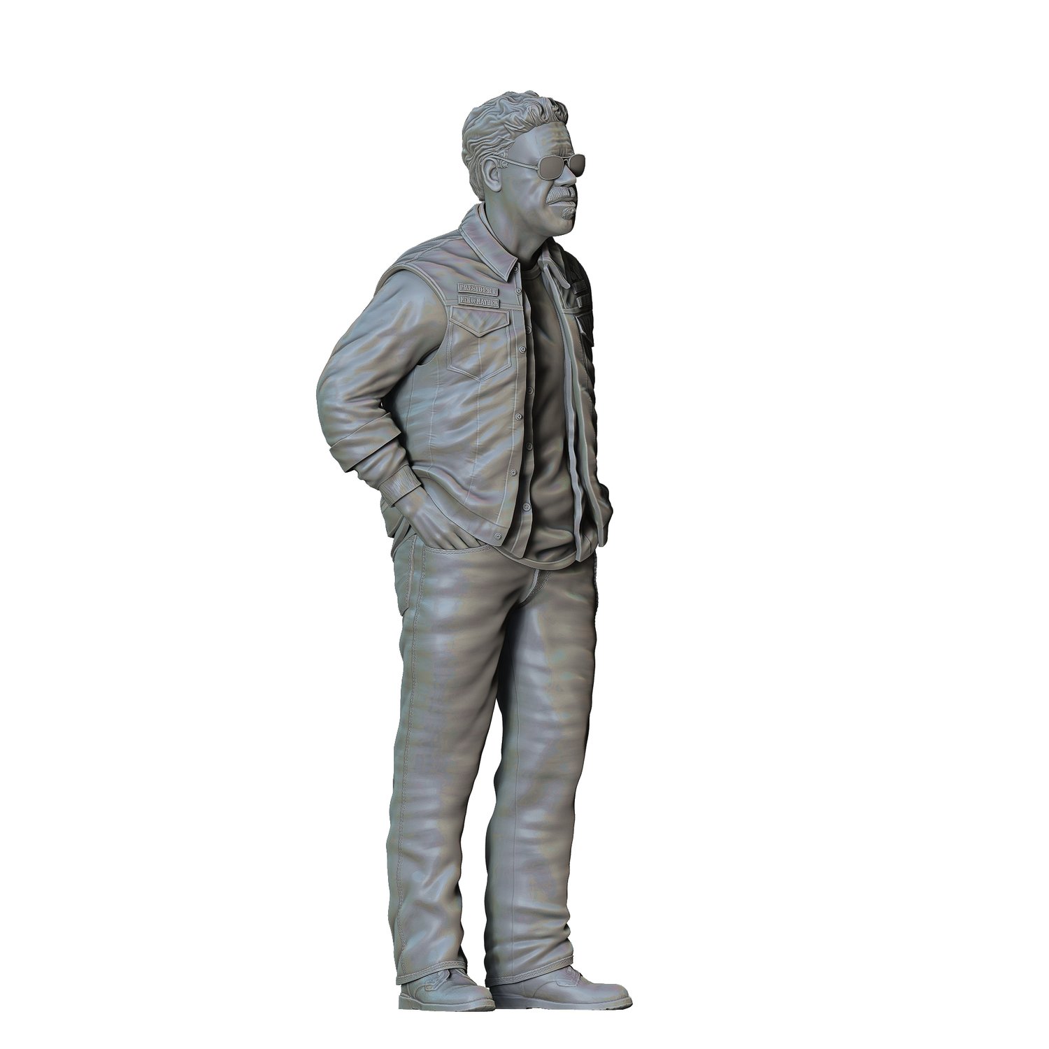 N3 Sons of Anarchy Clay Morrow Ron Perlman, 3dp Miniatures, STL Files